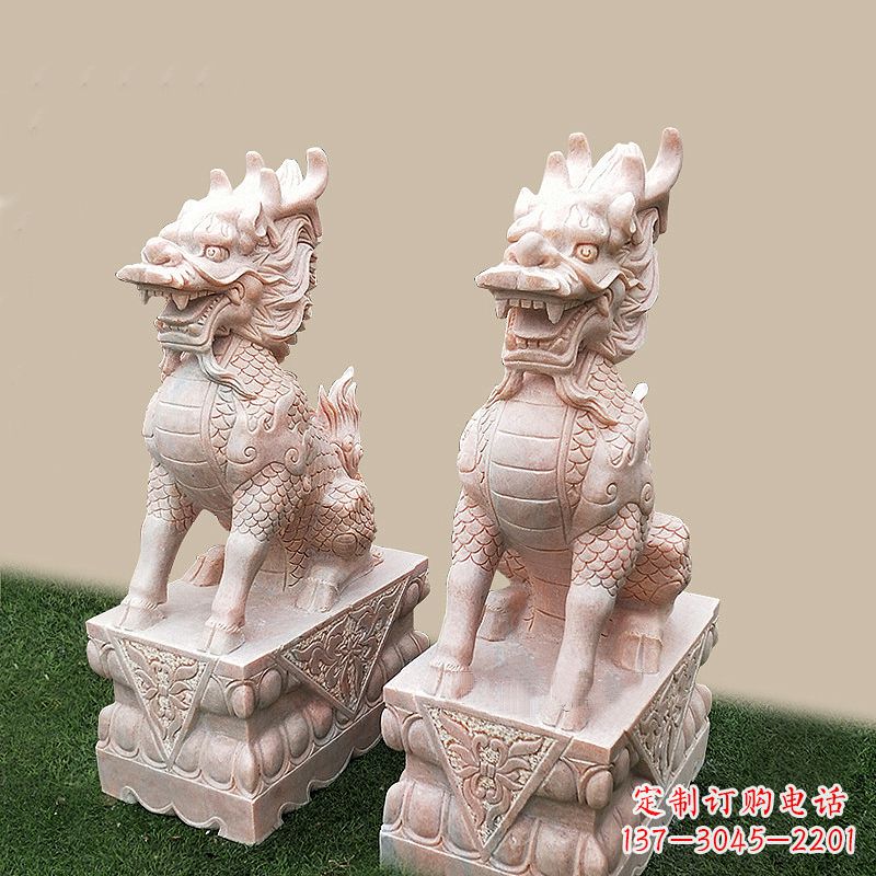 南京门口看门神兽麒麟石雕
