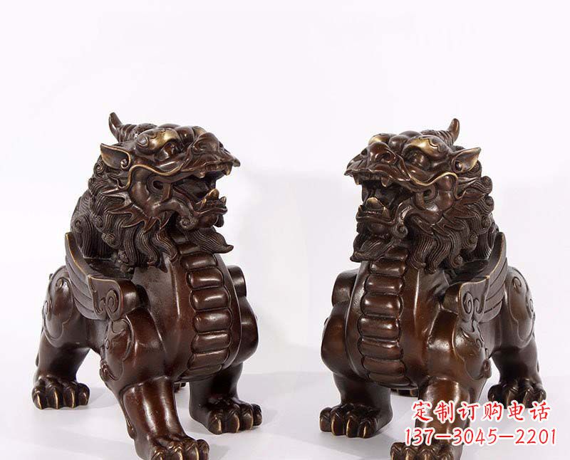南京弘扬中国传统文化,神兽貔貅铜雕