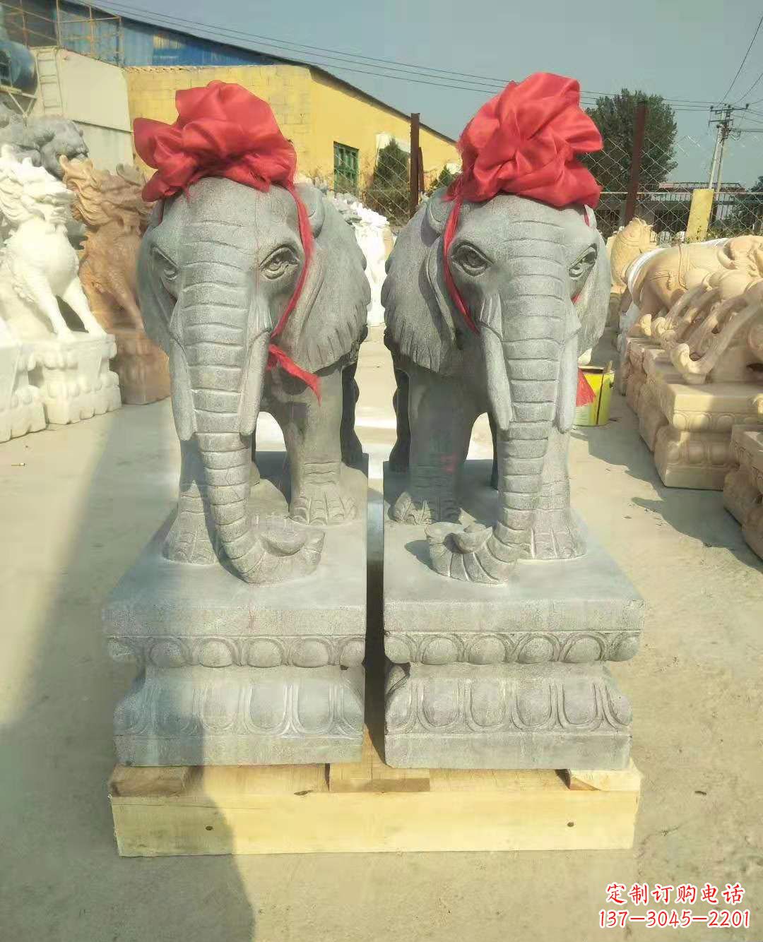 南京中国古典风格大象雕塑