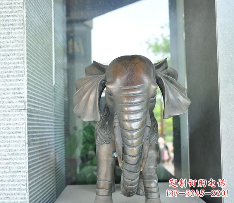 南京艺术象征——门口镇宅大象铜雕