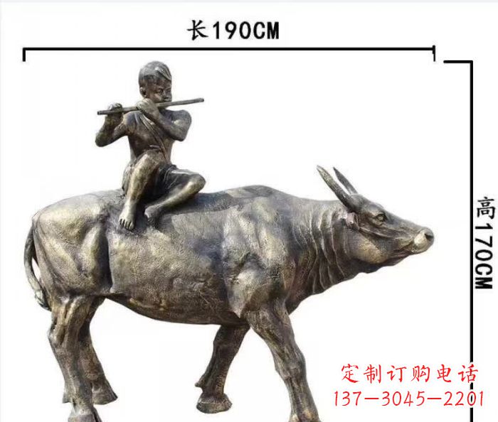 南京完美的牧童铜雕,精雕细琢,定制之选