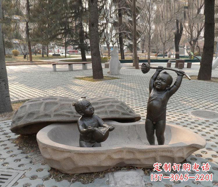 南京中领雕塑:拿莲蓬和石榴,让铜雕流传爱的美好