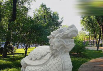 南京中领雕塑——汉白玉龙龟石雕
