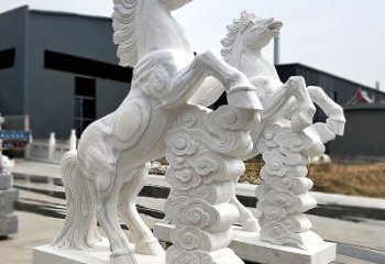 南京精美马踏祥云石雕，栩栩如生