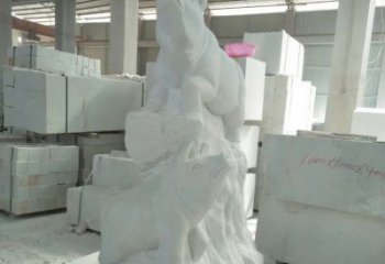 南京瑞颜祥彩汉白玉生肖猪雕塑
