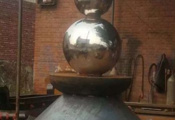 南京中领雕塑手工定制葫芦不锈钢雕塑