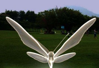 南京花园不锈钢装饰蝴蝶雕塑