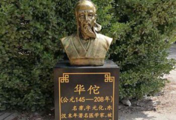 南京传承古代名人——华佗铜雕