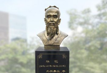 南京精美纯铜雕塑——华佗头像雕塑