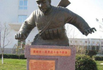 南京精美黄继光铜雕，品质保证