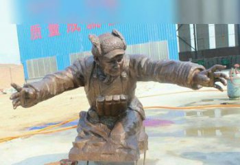 南京黄继光校园英雄铜雕：传承伟大精神