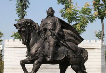 南京将军骑马古代人物铜雕