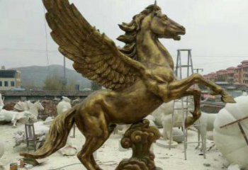 南京祥云飞马铜雕，艺术品之美