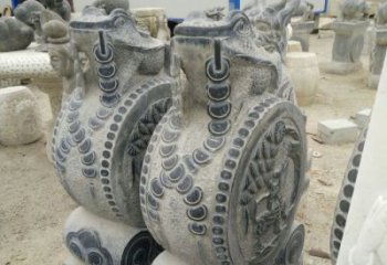 南京古韵深远，金蟾抱鼓石仿古门墩雕塑