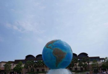 南京定制大型不锈钢地球雕塑