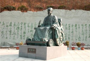 南京享誉世界的诸葛亮铜雕景观雕塑