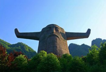 南京中领雕塑：神农头像雕塑