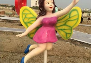 南京领雕塑：精美的蝴蝶仙子公园景观雕塑