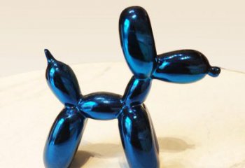 南京蓝色气球狗雕塑摆件，可定制大小