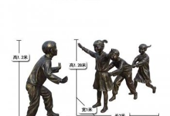 南京中领雕塑：打造优雅老鹰捉小鸡儿童雕塑