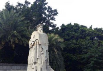 南京林则徐石雕塑，融合古典韵味与现代气息