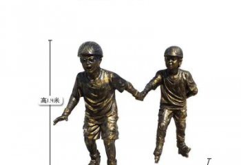 南京中领雕塑推出的趣味滑冰儿童雕塑一直是客户…