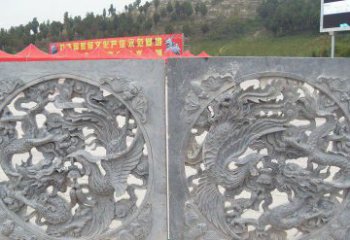 南京龙凤呈祥公园景观石雕--精美绝伦的龙凤陪伴
