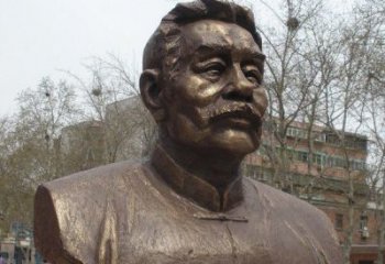 南京鲁迅头像校园名人铜雕，传承文化，缔造经典
