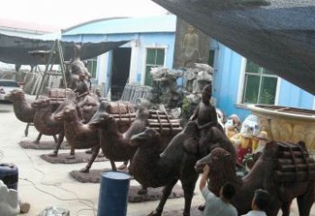 南京骆驼公园动物铜雕魅力无限