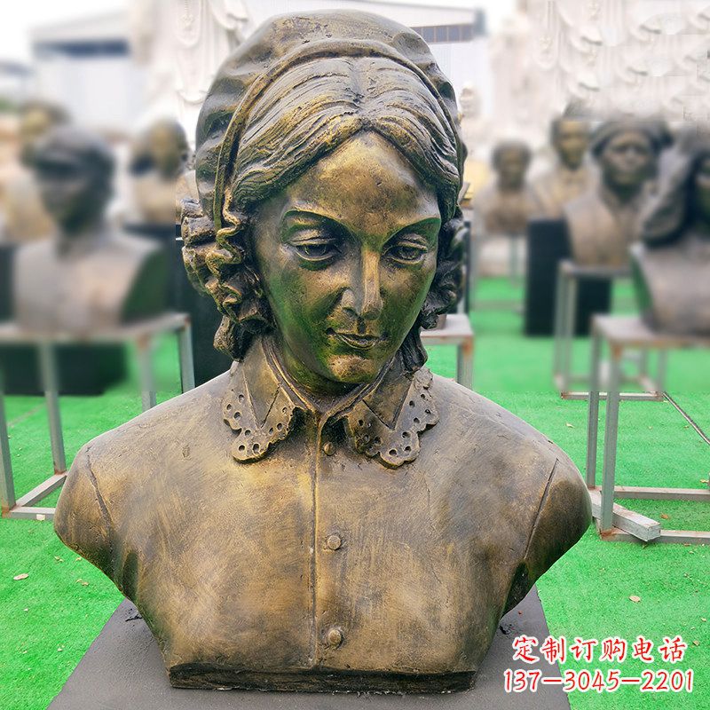 南京南丁格尔纯铜头像雕像——传承慈善精神