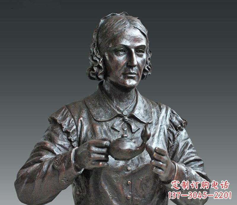 南京南丁格尔铜雕,尊贵雕塑定制