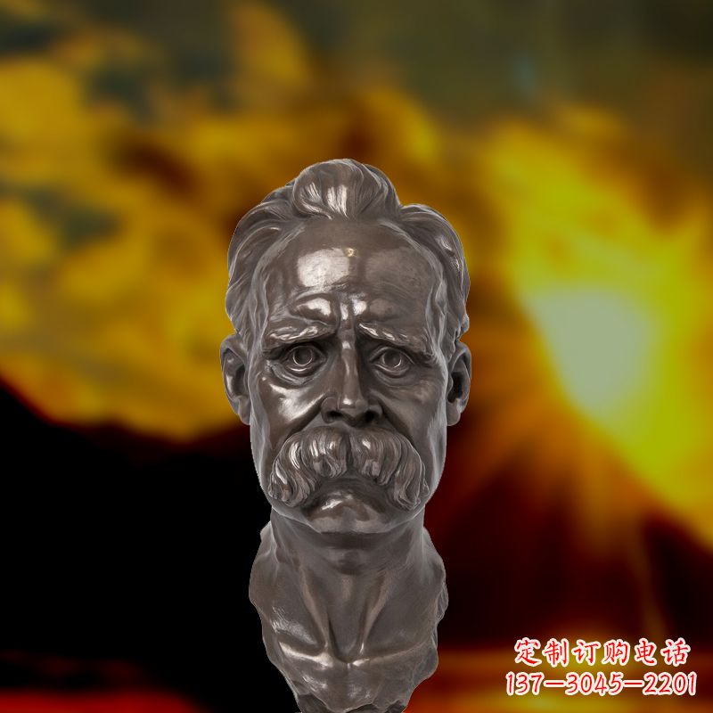 南京尊贵的尼采铜雕头像
