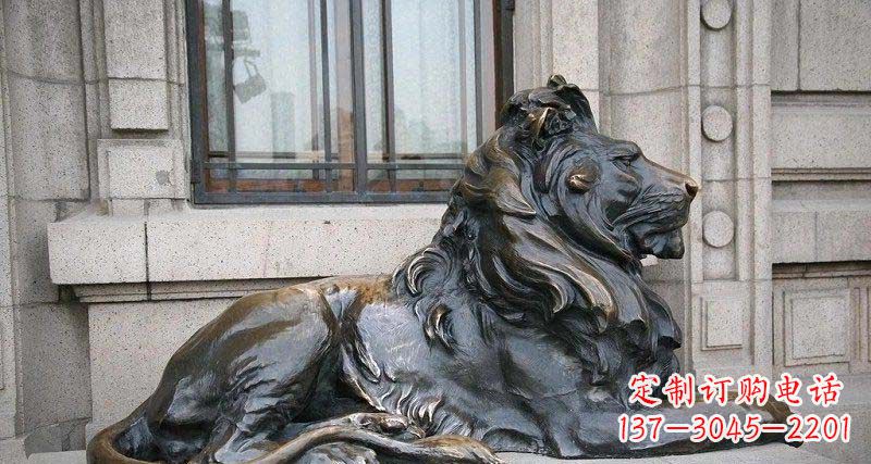 南京心动不如行动,西洋狮子铜雕真实还原精美