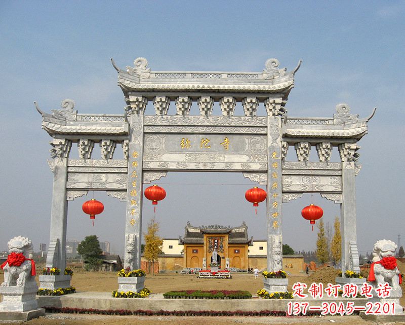 南京特色石雕牌坊,用心雕就是一种艺术