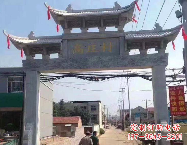 南京牌楼石雕塑,为家庭装饰带来精致灵动