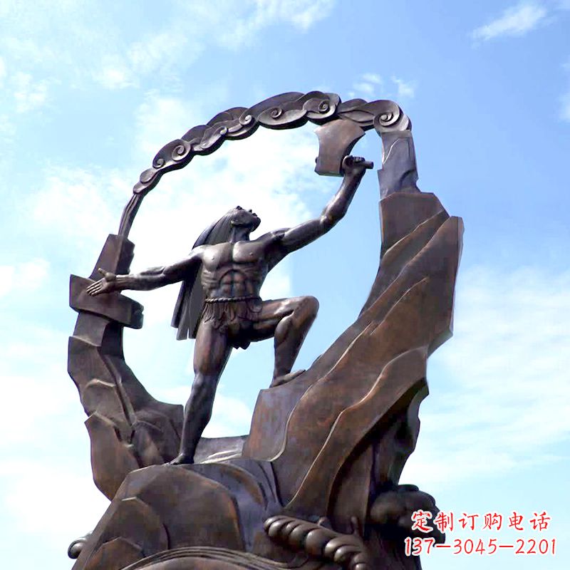 南京传承神话,展现气势—盘古大型景观雕塑