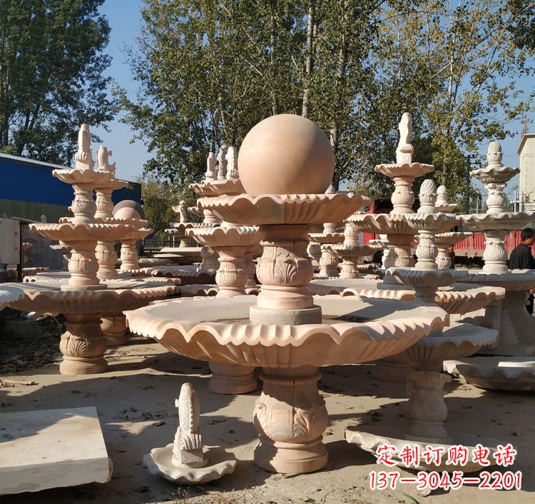 南京中领雕塑砂岩喷泉雕塑