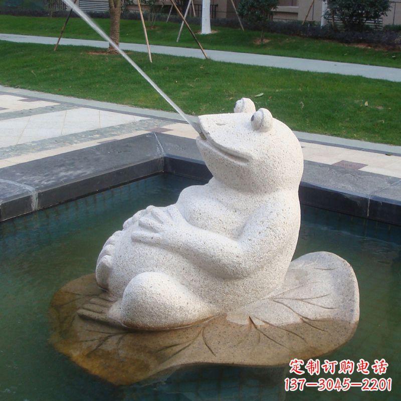 南京无边界精致艺术——喷水青蛙石雕