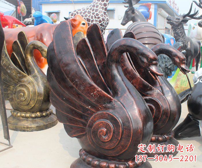 南京以无与伦比的艺术品呈现——中领雕塑天鹅雕塑