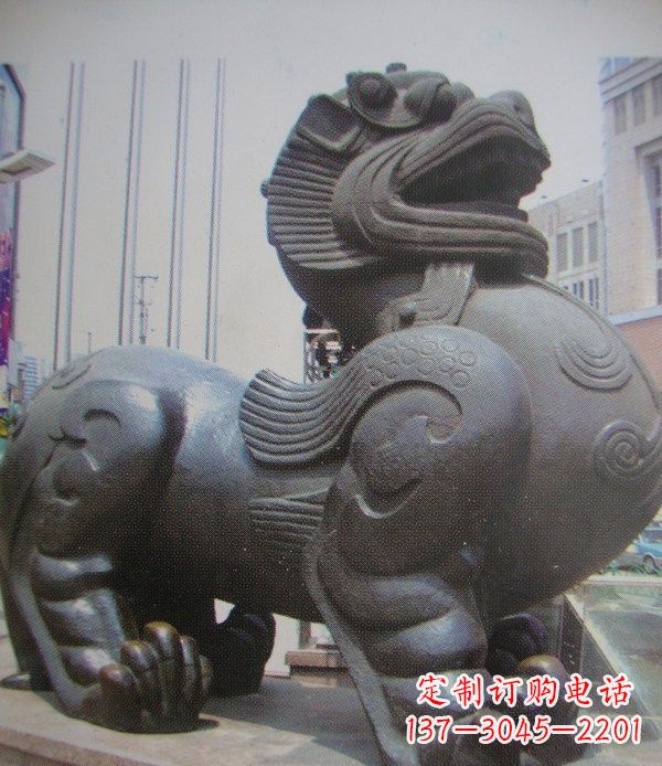 南京中领雕塑:精致貔貅古代神兽铜雕