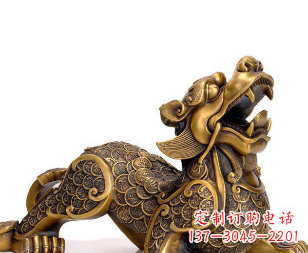 南京精美铜质貔貅神兽雕塑