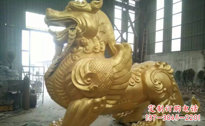 南京貔貅黄铜神兽铜雕