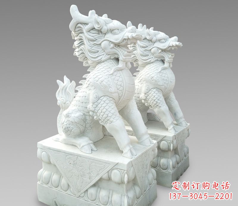 南京释迦牟尼麒麟石雕,吸煞驱邪