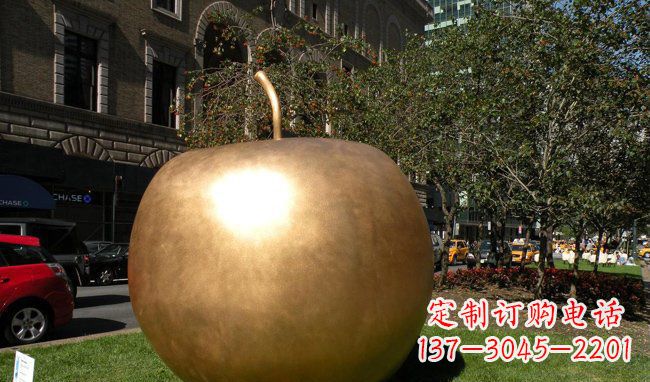 南京苹果城市景观铜雕,精致绝美!