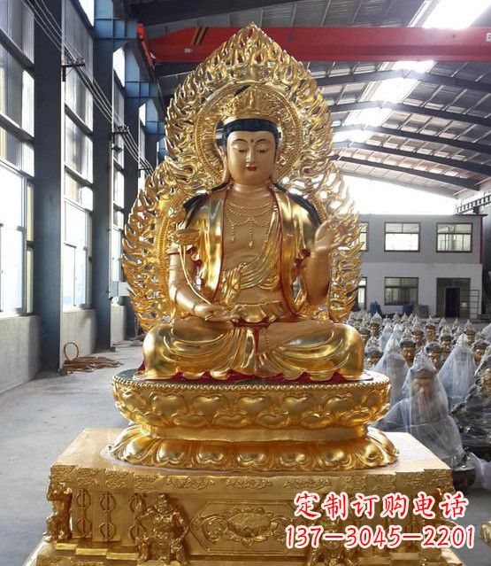 南京手工精雕如来佛塑像