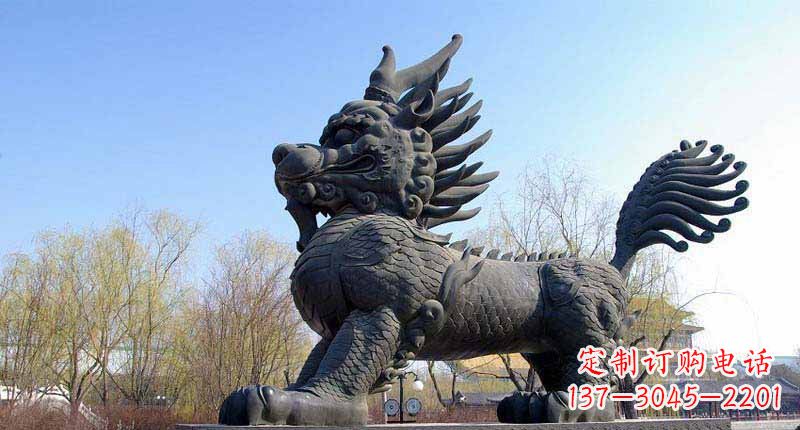 南京麒麟园林景观铜雕