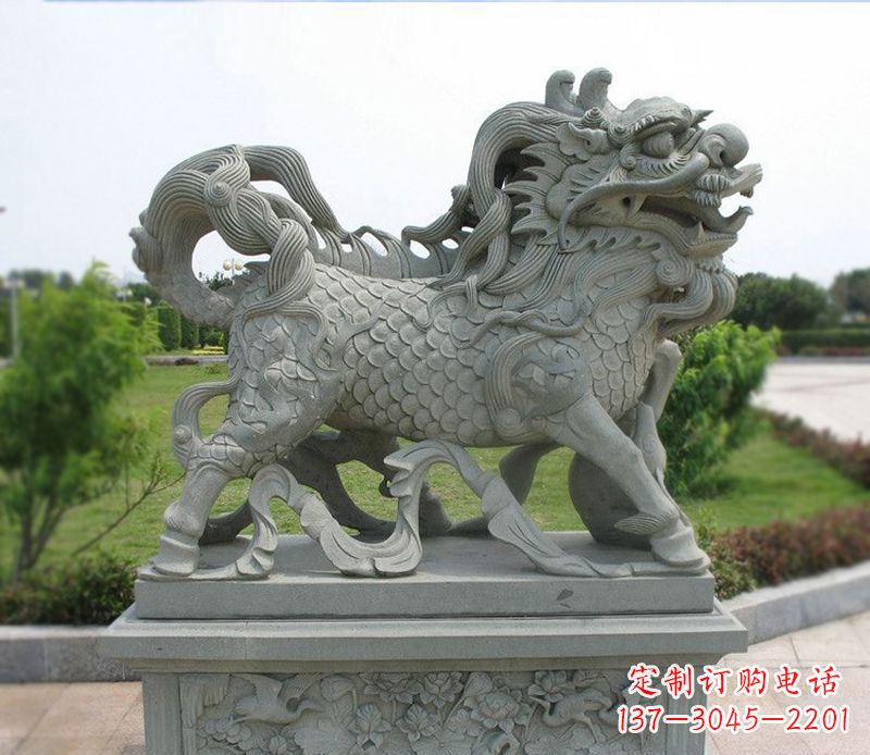 南京麒麟招财石雕