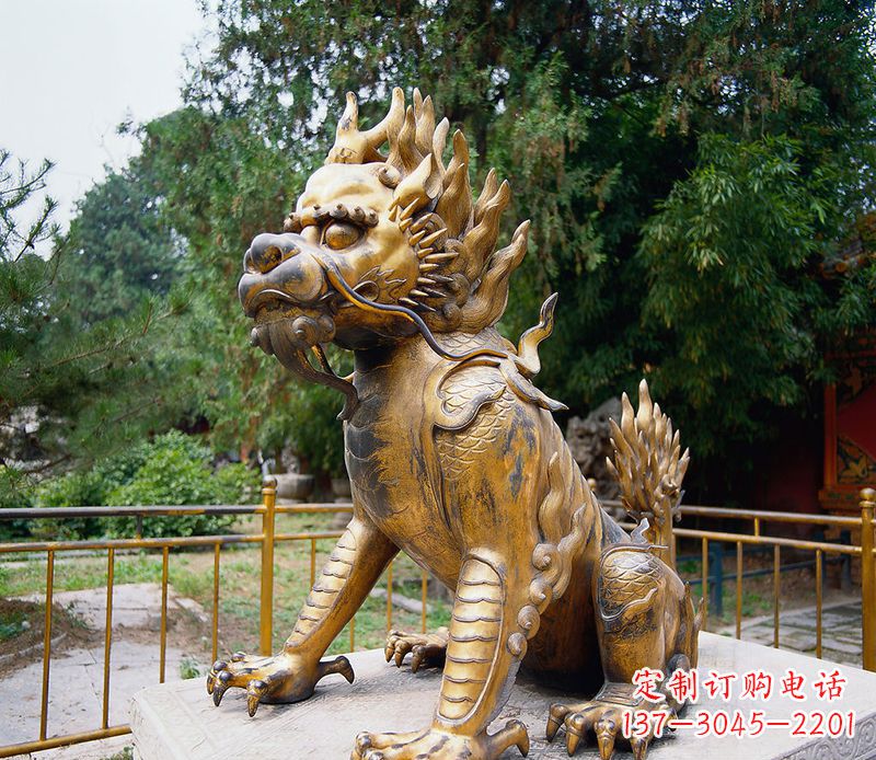 南京精美雕刻,令人叹为观止的麒麟铸铜雕塑