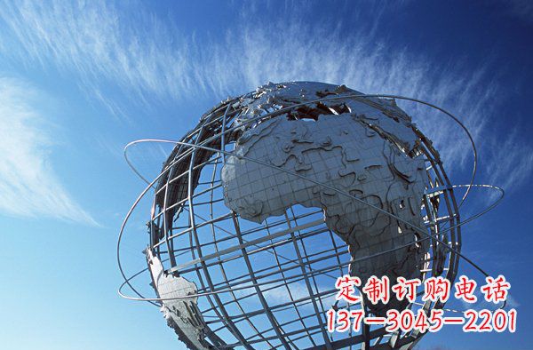 南京把美好的海洋融入您的空间,让心灵被洗涤--不锈钢大型地球雕塑