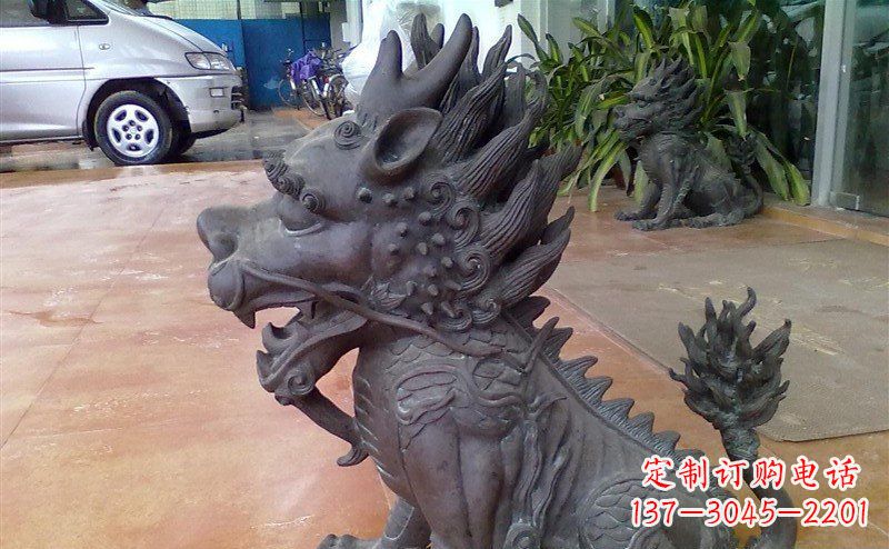 南京中领雕塑：舍利子之源，麒麟铸铜神兽铜雕